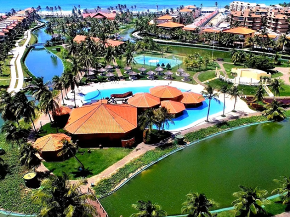 Apto Aquaville Resort Porto das Dunas | 98m² 3 Suítes + DCE