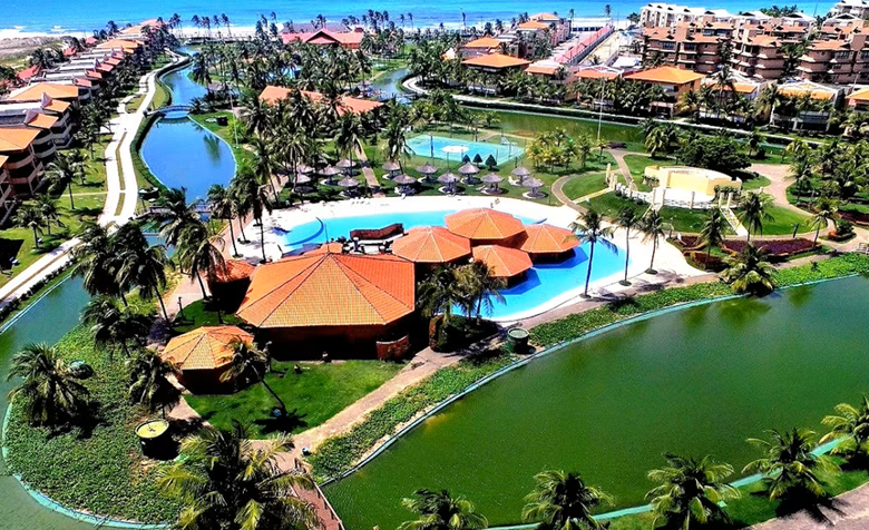 Apto Aquaville Resort Porto das Dunas | 98m² 3 Suítes + DCE