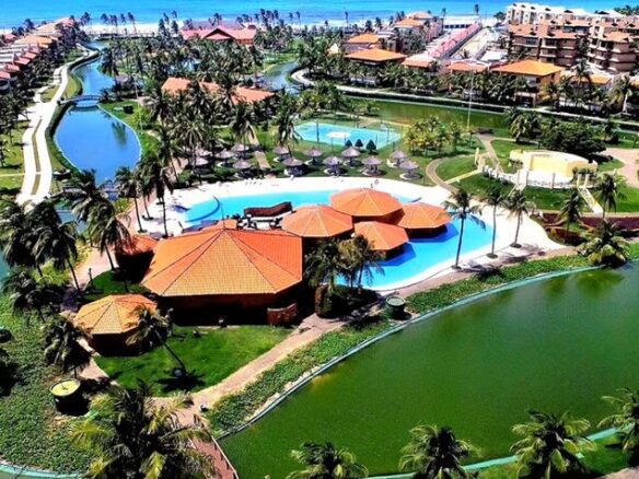 Apto Aquaville Resort Porto das Dunas | 98m² 3 Suítes + DCE