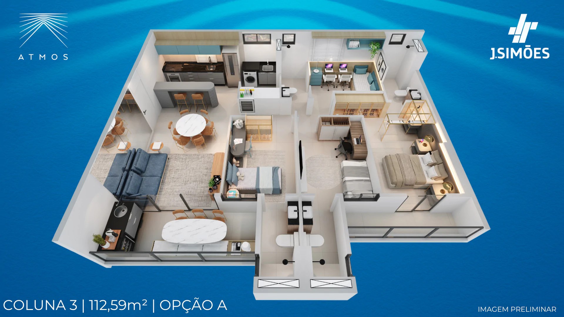 47 Atmos Aldeota – Apartamentos à Venda de 64 a 120 m², 2 a 4 Suítes, Rooftop e Lazer Completo | Fortaleza/CE – foto 32